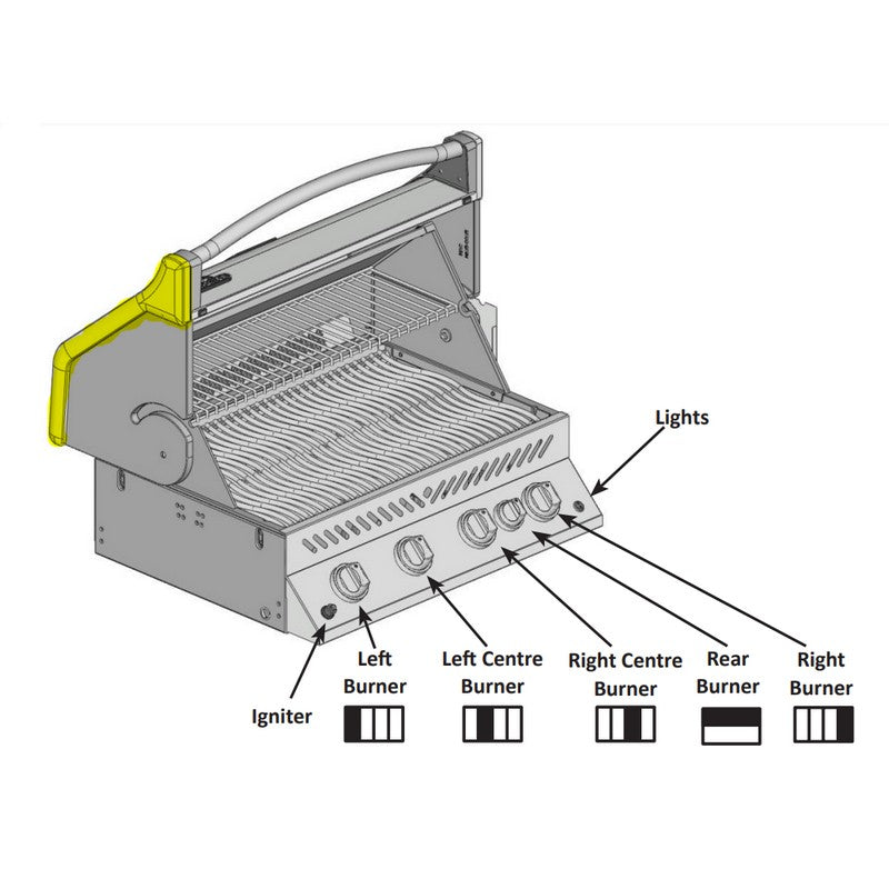 Napoleon N715-0091 New Genuine Original Lid Trim, Left Side, Chrome Casting for PRO 450/500/600 Grills