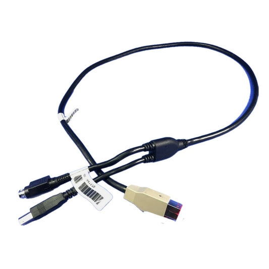 NCR 497-0441179 New Genuine Original Thermal Receipt Printer USB to Y-Split + 3-Prong Power Cable