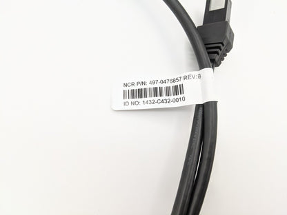 NCR 497-0476857 Genuine Original POS Cash Register Power Control Cable Black (4970476857)