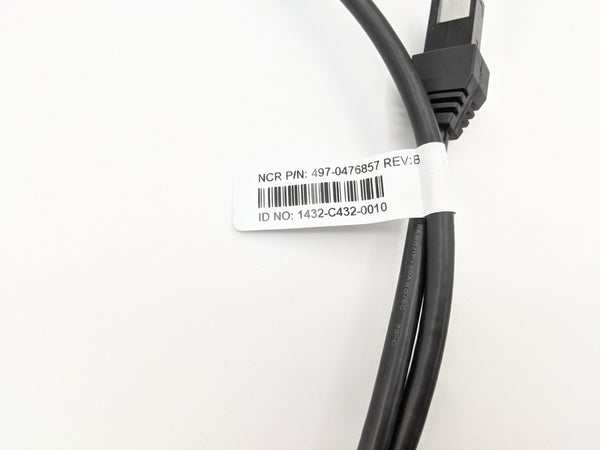NCR 497-0476857 Genuine Original POS Cash Register Power Control Cable Black (4970476857)