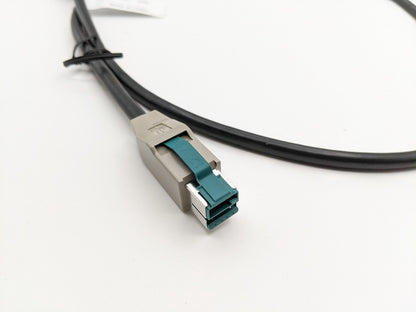 NCR 497-0476857 Genuine Original POS Cash Register Power Control Cable Black (4970476857)