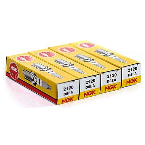 NGK 2120 D8EA Spark Plugs, Pack of 4