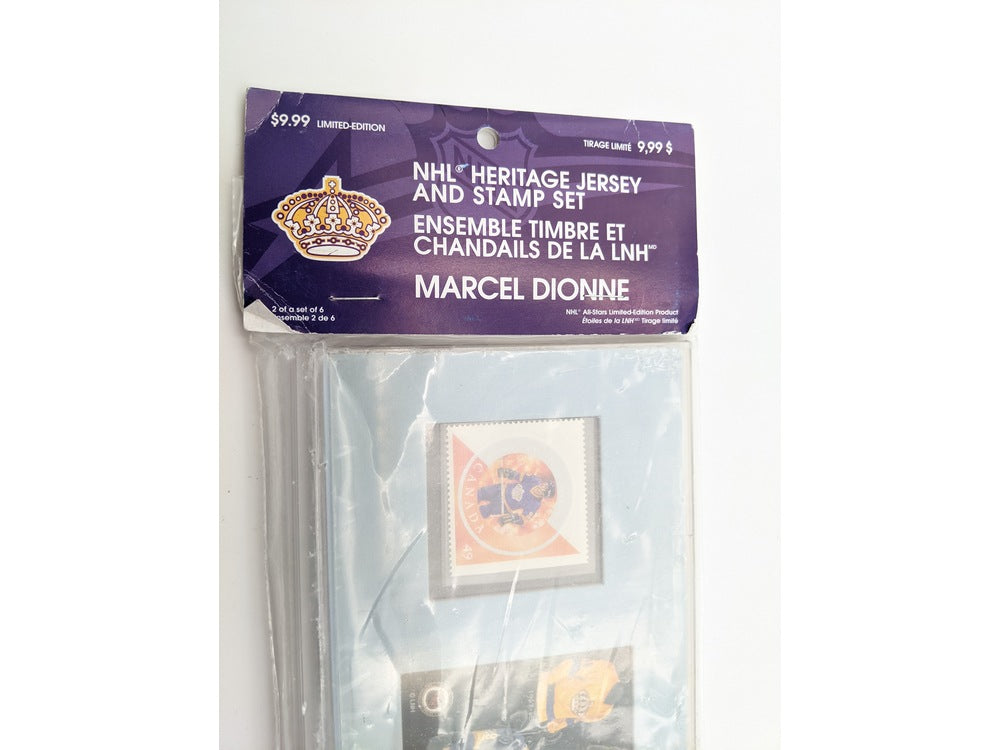 NHL Canada Post 341638 New Sealed Heritage Jersey and Stamp Set Marcel Dionne LA Los Angeles Kings