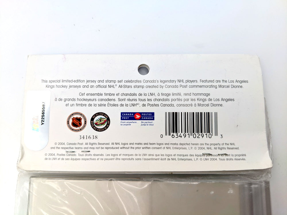 NHL Canada Post 341638 New Sealed Heritage Jersey and Stamp Set Marcel Dionne LA Los Angeles Kings