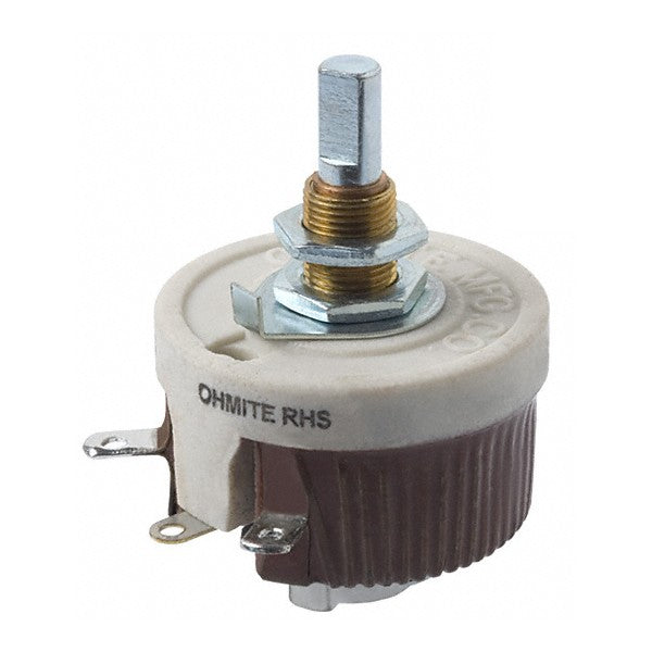 Ohmite RHS2K5E Rehostat Wirewound, 2.5K, 25W, Panel Mount Potentiometer, New