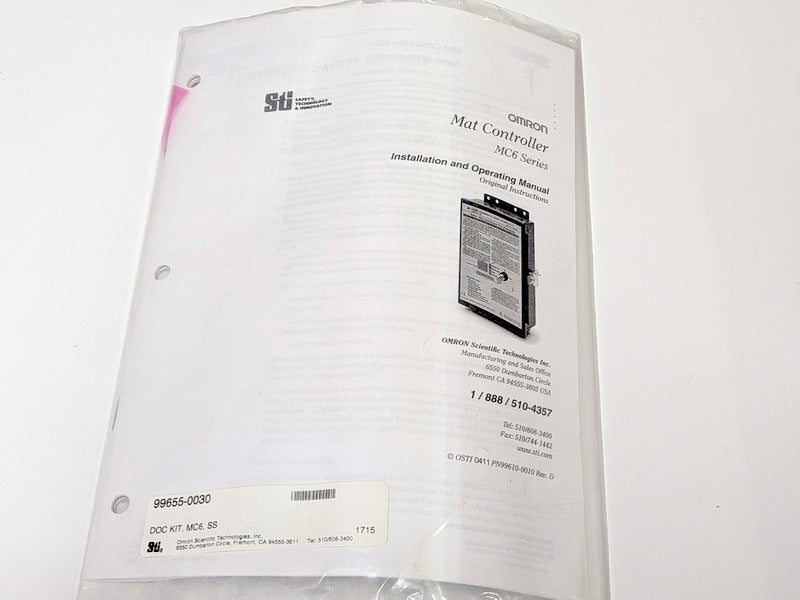 Omron STI 82401-5026 (MC6DC-5026-CX1) New Genuine Original Safety Mat Controller
