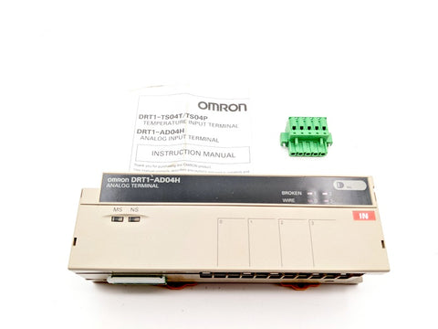 Omron DRT1-AD04H New Genuine Original DeviceNet Analog Input Terminal, 4-Channel, 24VDC