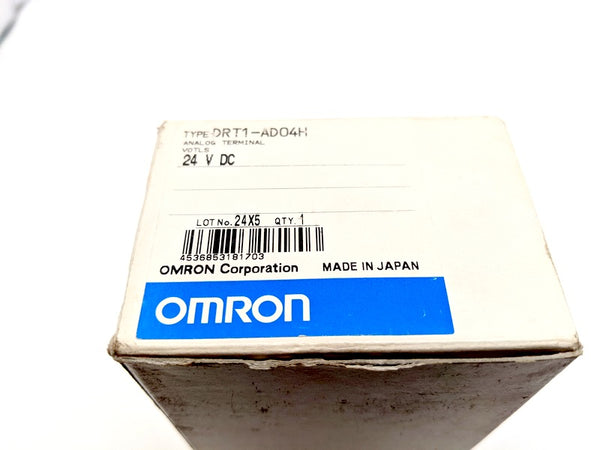 Omron DRT1-AD04H New Genuine Original DeviceNet Analog Input Terminal, 4-Channel, 24VDC