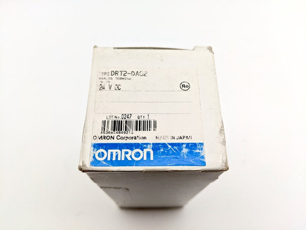 Omron DRT2-DA02 New Genuine Original DeviceNet 2-Channel Analog Output Terminal (DRT2DA02)