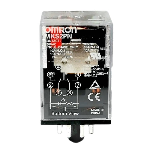 Omron MKS2PN AC120 New Genuine Original General Purpose Relay with LED Indicator