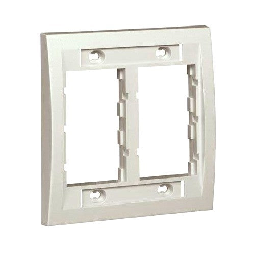 Panduit CBEIW-2G, 10-Pack, Double Gang Faceplate Frame, Off-White (CBEIW2G)