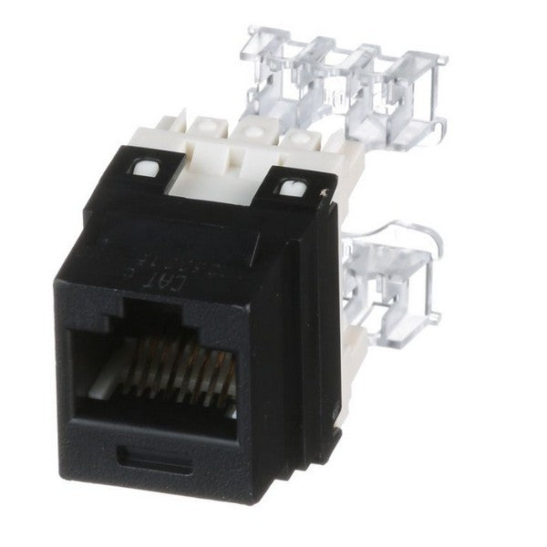 Panduit NK688MIW, Box of 10, NetKey Category 6 UTP Jack Module RJ45, Unshielded, Black