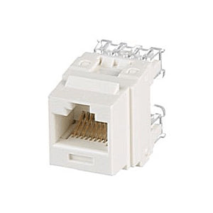 Panduit NK688MIW, Box of 10, NetKey Category 6 UTP Jack Module RJ45, Unshielded, Off-White