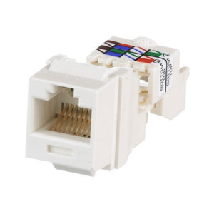 Panduit NK6TMIW, Box of 10, UTP RJ45 Cat 6 Keystone Jack Module, Off White