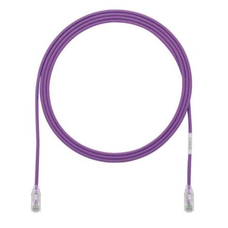 Panduit UTP28SP3VL TX6-28™ Cat6 UTP Patch Cord, 3ft, 0.150-inch (3.8mm) diameter, 28 AWG, Violet