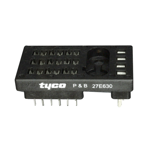 Tyco TE Connectivity Potter & Brumfield 27E630, Pack of 5, New Genuine Original 6-Pole, 22-Pin Relay Socket