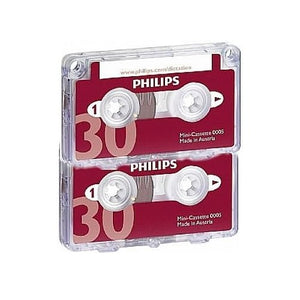 Philips LFH0005/62 Dictation Mini Cassette, 2-Pack (LFH000562)