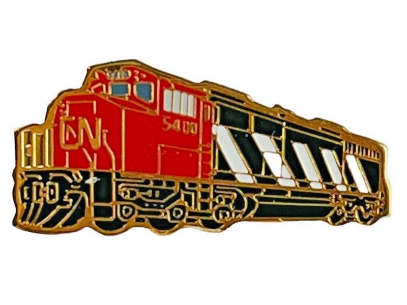 New, Canadian National Railway CN 5400 Lapel Pin Red Locomotive Train, Souvenir, Collectible