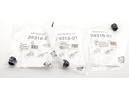 Plantronics 24316-01, Pack of 3, Genuine Original OEM Foam Microphone Windscreens (2431601)