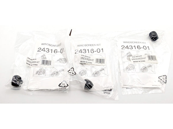 Plantronics 24316-01, Pack of 3, Genuine Original OEM Foam Microphone Windscreens (2431601)