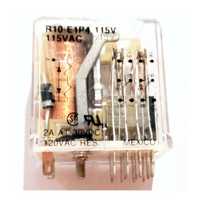 Potter & Brumfield R10-E1P4-115V General Purpose Relay 4PDT 115VAC Coil Socketable (R10E1P4115V, 3801)