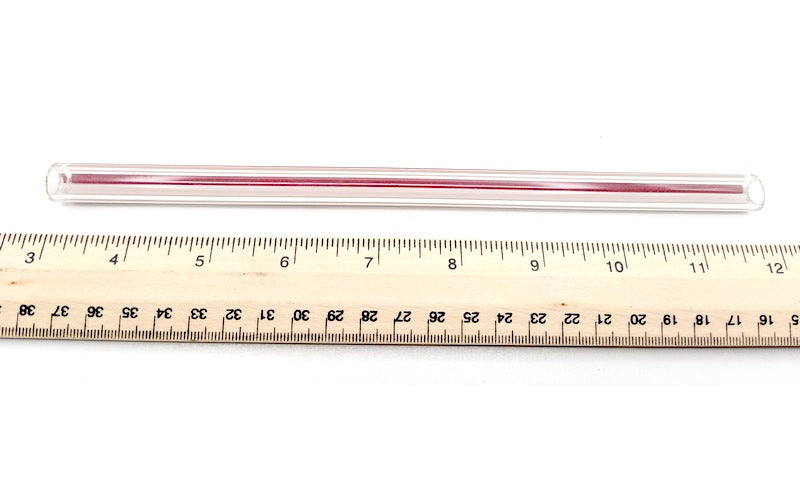 Pyrex Redline Tubular Sight Glass – 12 mm OD × 8 mm ID × 222 mm Length