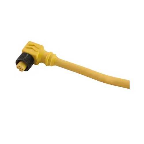 Remke 304C0164J Single Key Micro-Link Plug Assembly, PVC, Female 90 deg, 4 pole, 16.4', 22 AWG