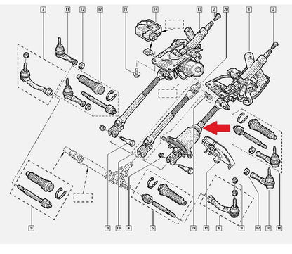 Renault 77 01 477 836 New Genuine Original Lower Steering Column Shaft Joint