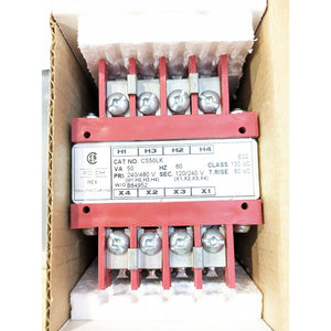 Rex Power Manufacturing CS50LK Transformer, Pri 240/480V, Sec 120/240V, 50VA, New