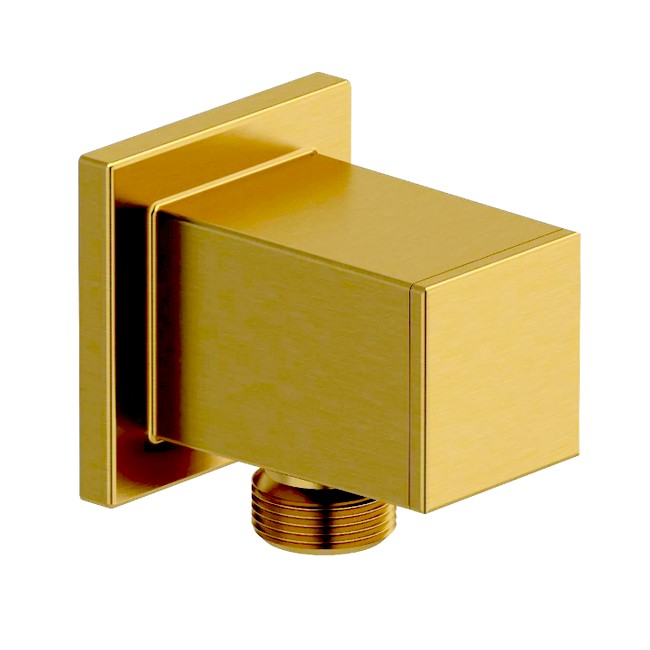 Riobel 774BG Brushed Gold Elbow Supply for Wall-Mounted Hand Shower Outlet