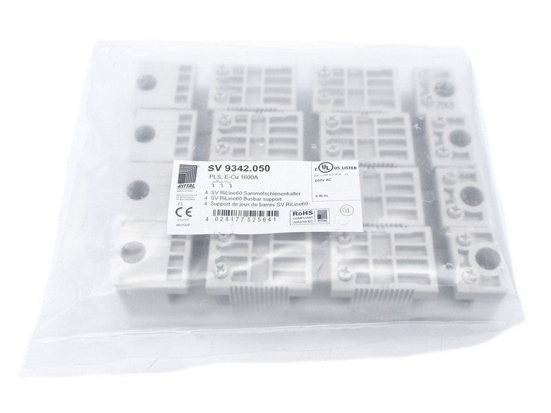 Rittal SV 9342.050 4-Pack New Genuine Original PLS Busbar Support Grey