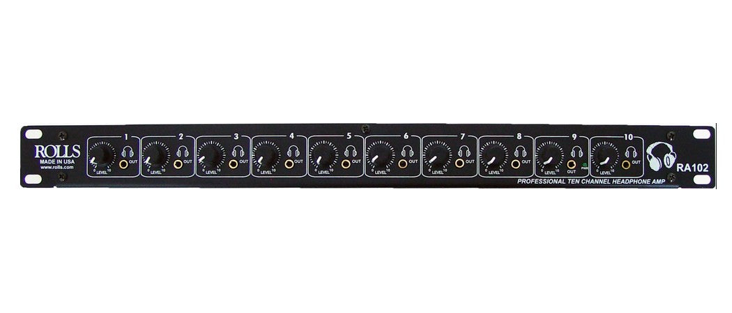 Rolls RA102 New Genuine Original 10-Channel Expandable Headphone Amplifier