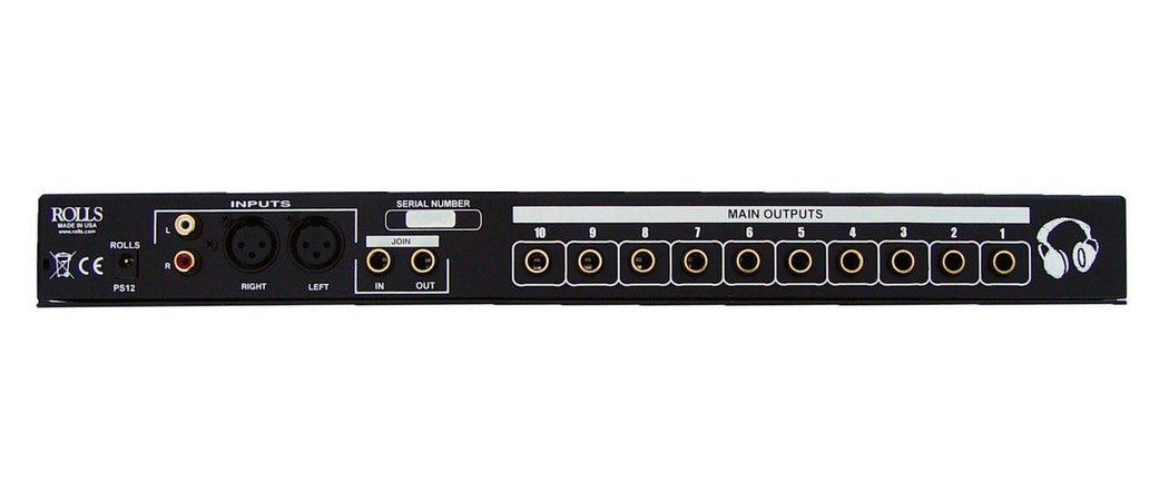 Rolls RA102 New Genuine Original 10-Channel Expandable Headphone Amplifier