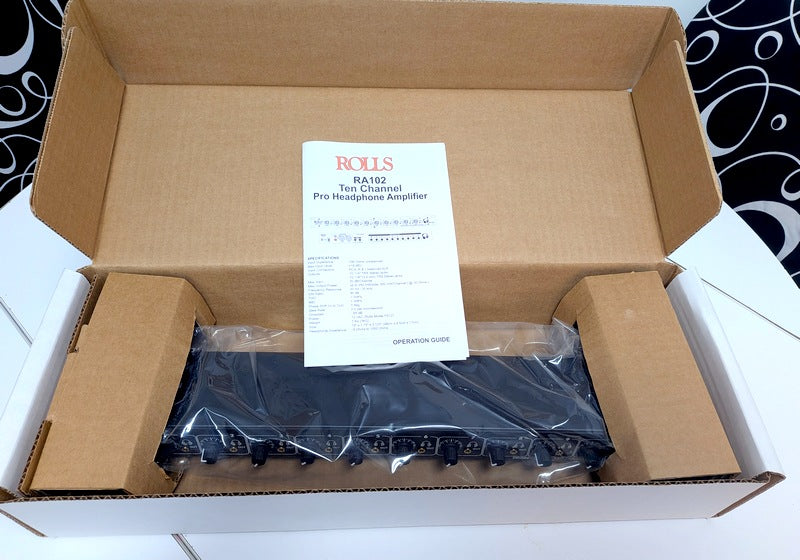 Rolls RA102 New Genuine Original 10-Channel Expandable Headphone Amplifier