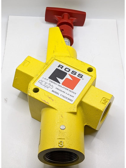 Ross Y1523C6002 Manual Lockout L-O-X Valve, 1" NPT, Classic 15 Series, Previously Used