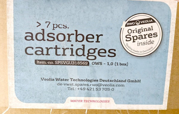 RWO/Veolia Water Technologies SPSVGU318569 Genuine Original Spares Adsorber Cartridge for OWS, 20"