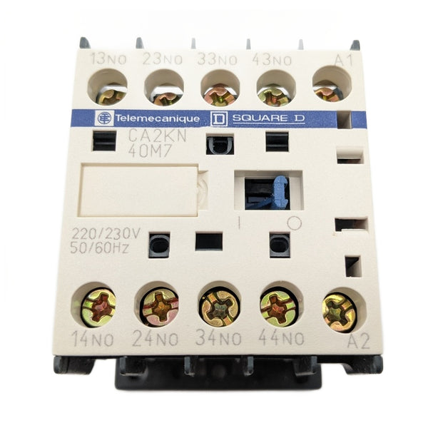 Schneider Telemecanique CA2 KN40M7 New Genuine Original TeSys-K 4-NO Control Relay, White (220–230 VAC Coil)