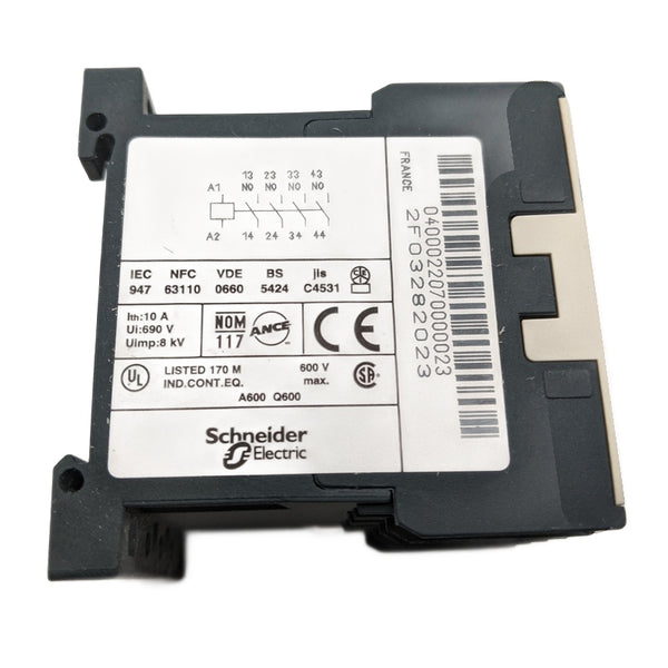 Schneider Telemecanique CA2 KN40M7 New Genuine Original TeSys-K 4-NO Control Relay, White (220–230 VAC Coil)