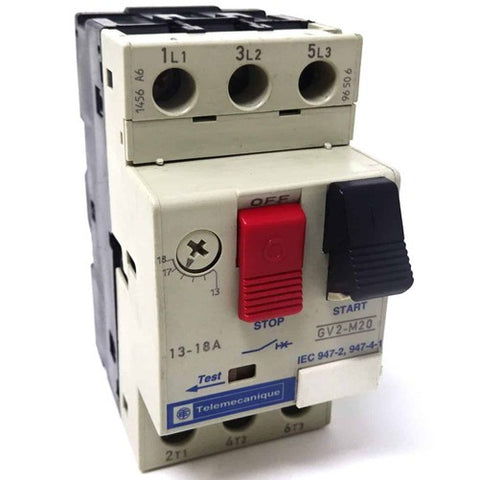 Schneider Electric Telemecanique GV2-M20 Manual Motor Starter & Protector, Used