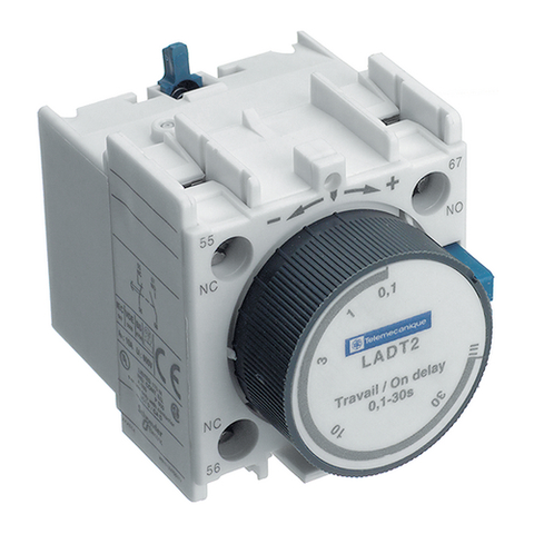 Schneider Electric Telemecanique LAD-T2 Time-Delay Auxiliary Contact Block, Used