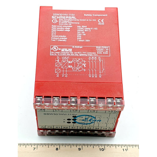 Schmersal SSW301HV-115V New Genuine Original Fail-Safe Standstill Monitor