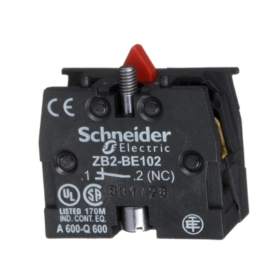 Schneider Electric Telemecanique ZB2-BE102 New Genuine Original Harmony Add-On Contact Block (1NC)