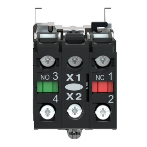 Schneider Electric ZB4 BW0M35 New Genuine Original Harmony XB4 Green Light Block with Integral LED