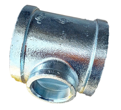 SCI Smith-Cooper 34RT1040020C New 4" × 4" × 2" Galvanized Malleable Iron Reducing Tee, Class 150