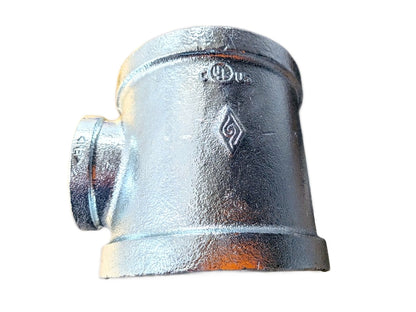 SCI Smith-Cooper 34RT1040020C New 4" × 4" × 2" Galvanized Malleable Iron Reducing Tee, Class 150