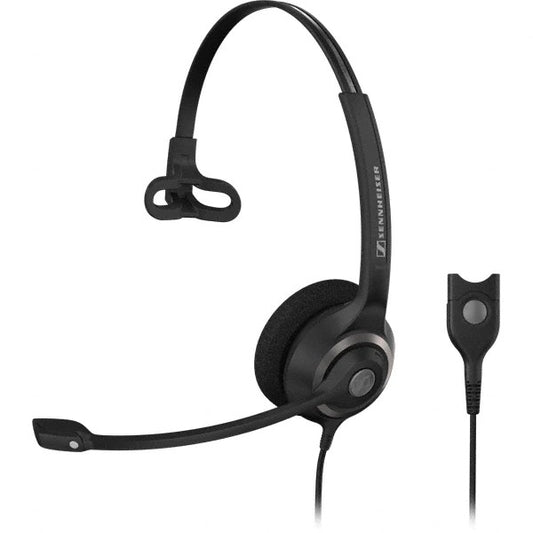 Sennheiser SC 230 Noise Cancelling Headset, Monoaural, Easy Disconnect (SC230, 504401)