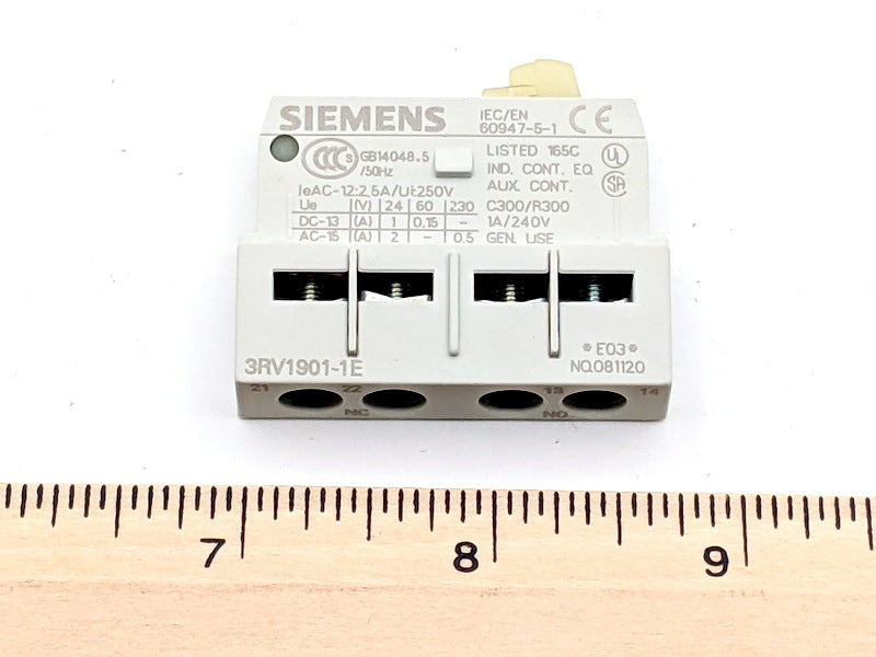 Siemens 3RV1901-1E New Genuine Original Auxiliary Switch Block