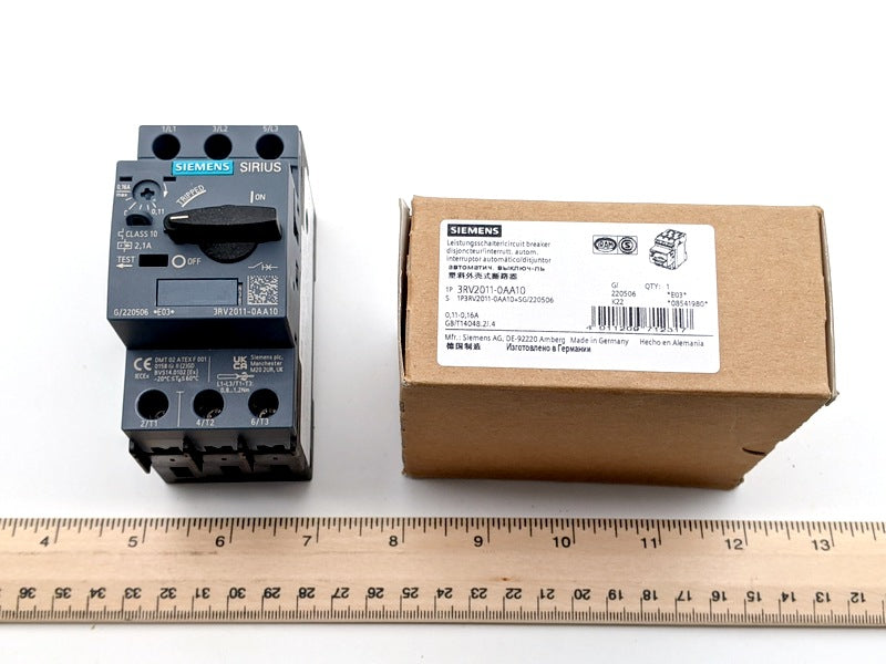 Siemens 3RV2011-0AA10 New Genuine Original Motor Starter Protector