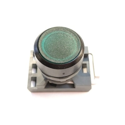 Siemens 3SB12 18-0AC01 Illuminated Flat Push Button Switch, Green, 22mm (3SB12180AC01)