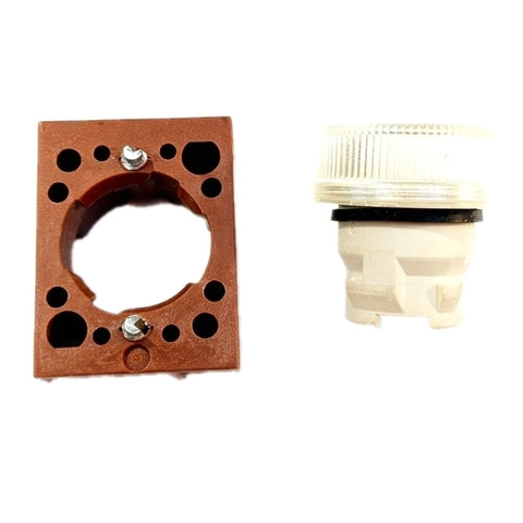 Siemens 3SB12 18-6BH01 Illuminated Flat Push Button Switch Pilot Light, Clear, 22mm (3SB12186BH01)